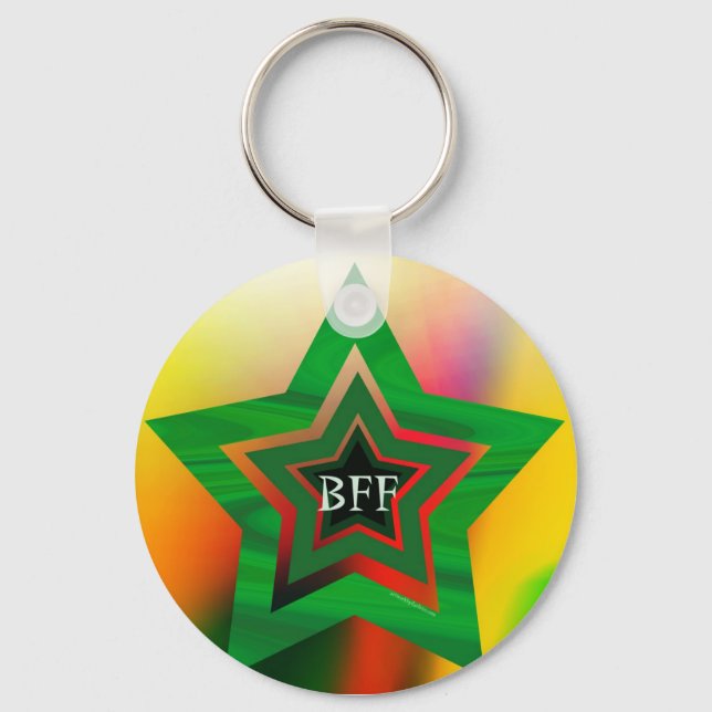 LLAVERO GREEN STAR BFF (Anverso)