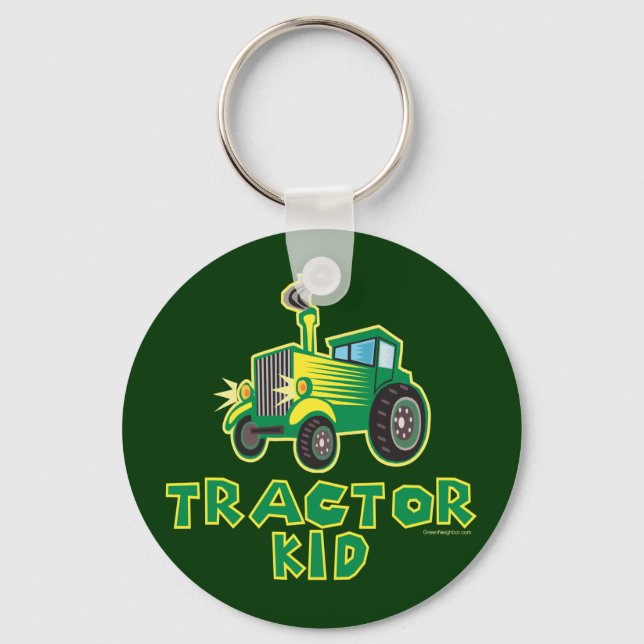 Llavero Green Tractor Kid (Anverso)