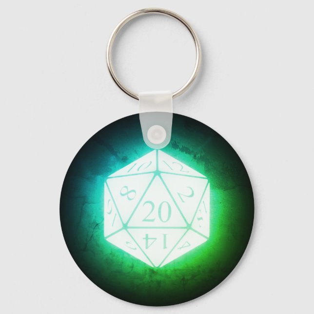Llavero Greenleaf d20 brillante (Anverso)