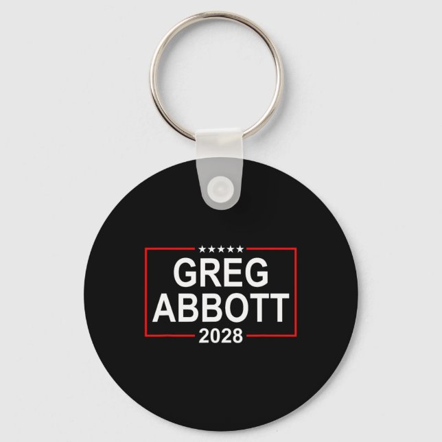Llavero Greg Abbott 2028 Presidential Election July 4th Re (Anverso)