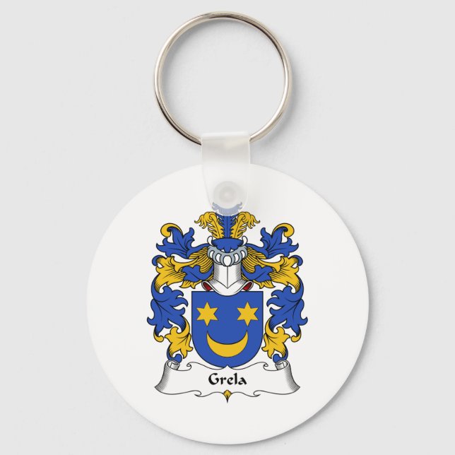Llavero Grela Family Crest (Anverso)