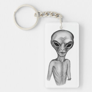 Llavero Grey Alien , quiero creer