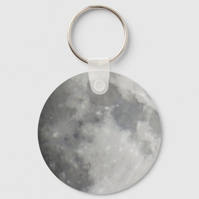Llavero Grey moon in black sky (Anverso)