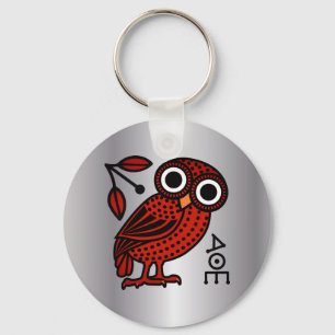 Llavero Griego clásico ateniense lindo de la moneda de