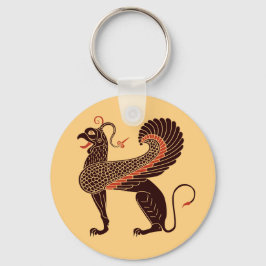 Llavero Griffin mitológico griego antiguo