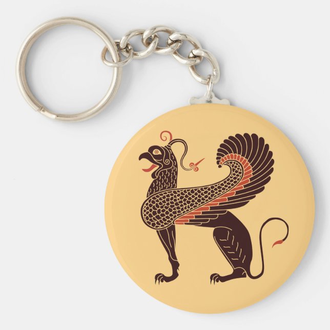 Llavero Griffin mitológico griego antiguo (Frente)