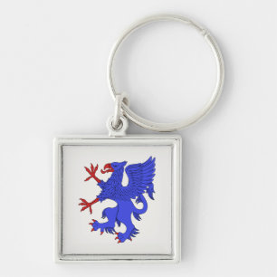 Llavero Griffin Rampant Azure