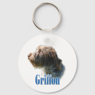 Llavero Griffon de punción con cable de nombre