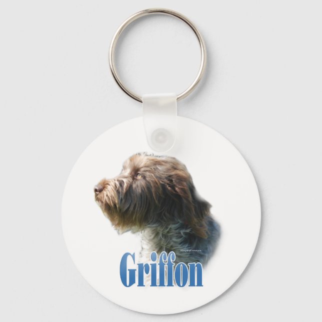 Llavero Griffon de punción con cable de nombre (Anverso)