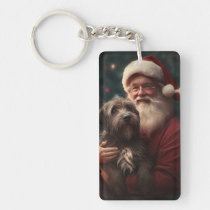 Llavero Grifón de caza Santa Claus Navidad