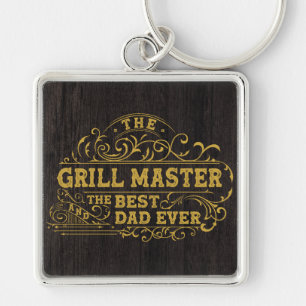 Llavero Grill Master y el mejor padre de todos los padres