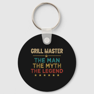 Llavero Grillmaster El Hombre El Mito La Leyenda Barbeque