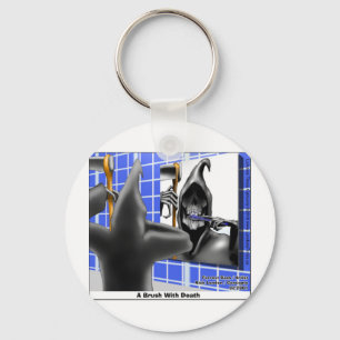 Llavero Grim Reaper Brush W/Death Funny Tees Mugs & Gifts