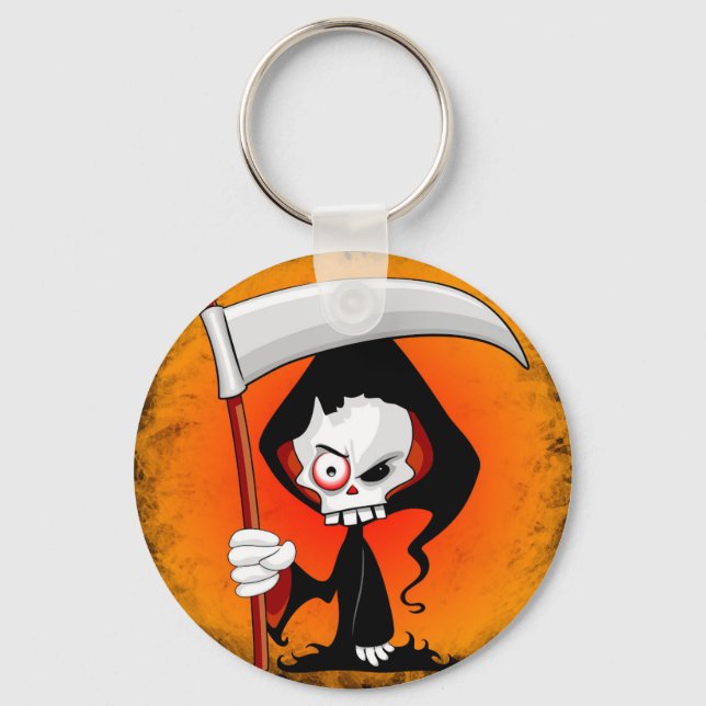 Llavero Grim Reaper Creepy Funny Personalizado (Anverso)