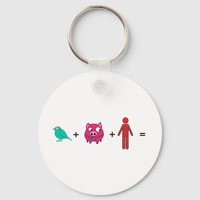 Llavero Gripe SWINE (Anverso)