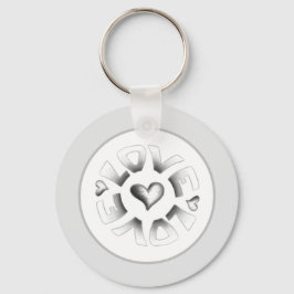 Llavero Gris de amor
