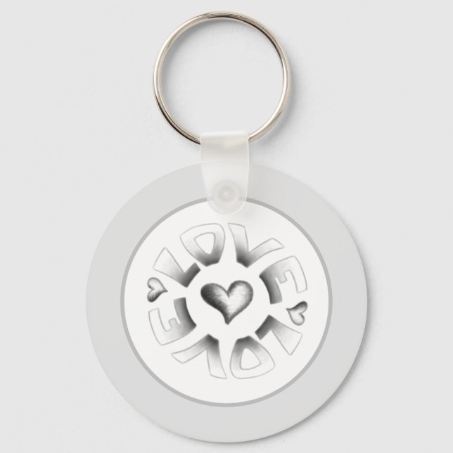 Llavero Gris de amor (Anverso)