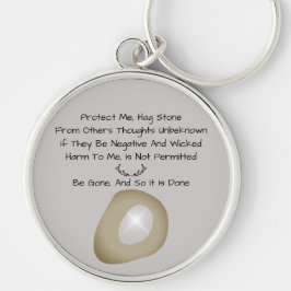 Llavero Gris gris del spell de protección de piedra de bru