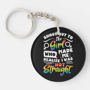 Llavero Grito a la chica camiseta orgullo lésbico LGBT T