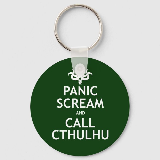 Llavero Grito de pánico y llama a Cthulhu (Anverso)