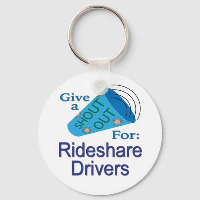 Llavero Gritos para los conductores de Rideshare (Anverso)