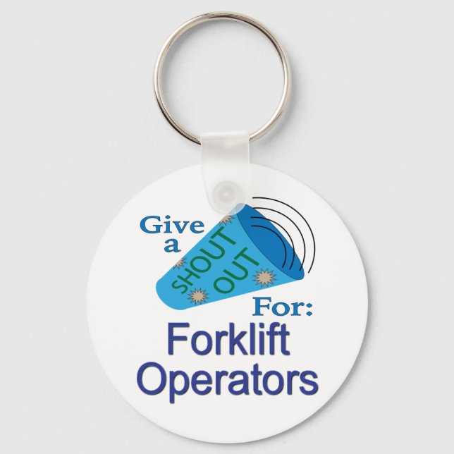 Llavero Gritos para los operadores de carretillas elevador (Anverso)