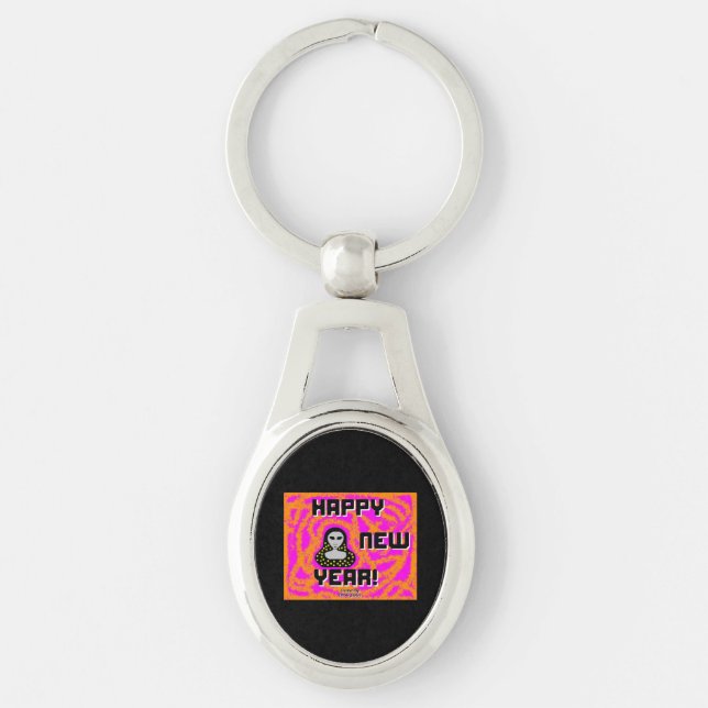 Llavero Griys New Year Wiers Oval Keychain (Anverso)