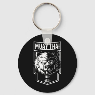Llavero Grizzly Muay Thai - Regalo de Boxeo Tailandés y Ki