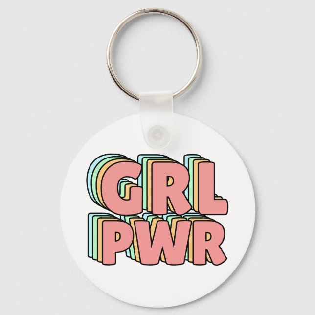 Llavero GRL PWR Pastel (Anverso)