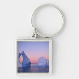 Llavero Groenlandia, iceberg al atardecer.