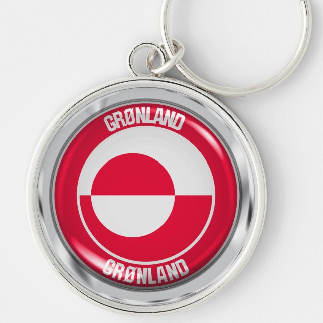 Llavero Groenlandia Round Emblem (Frente)