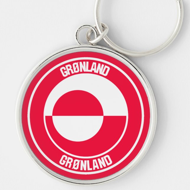 Llavero Groenlandia Round Emblem (Frente)