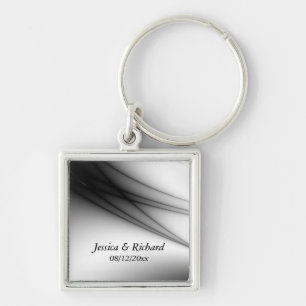 Llavero Groom Black and White Personalizados Keychain