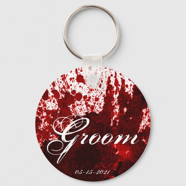 Llavero Groom Key Chain Splatter Vampiro Gótico (Anverso)