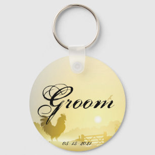 Llavero Groom Key Chain Sunny Morning Farm Country Rustic