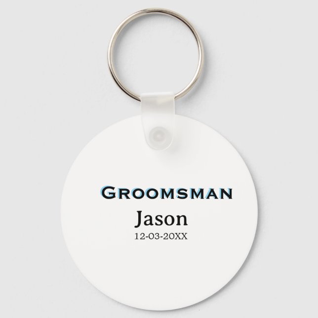 Llavero Groom Squad groomsman despedida de soltera agregar (Anverso)