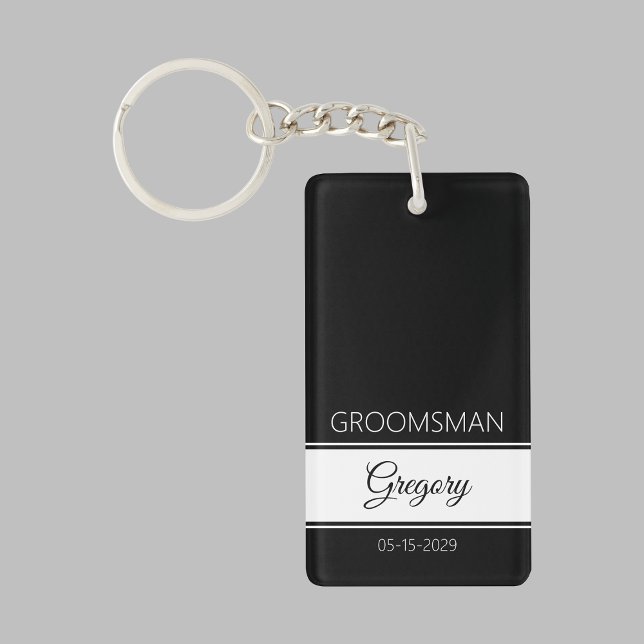 Llavero Groomsman Thank You Keychain (Subido por el creador)