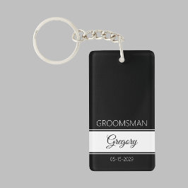 Llavero Groomsman Thank You Keychain