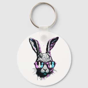 Llavero Groovi Rabbit Bunny Face Con Gafas De Sol Pascua