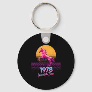 Llavero Groovy 2026 Año del Caballo 1978 Cumpleaños 48 Cum