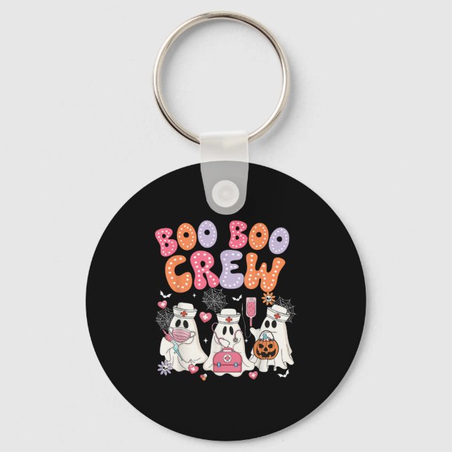 Llavero Groovy Boo Boo Crew Nurse Funny Ghost Halloween Te (Anverso)