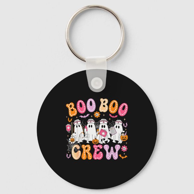 Llavero Groovy Boo Boo Crew Nurse Funny Ghost Women Hallow (Anverso)