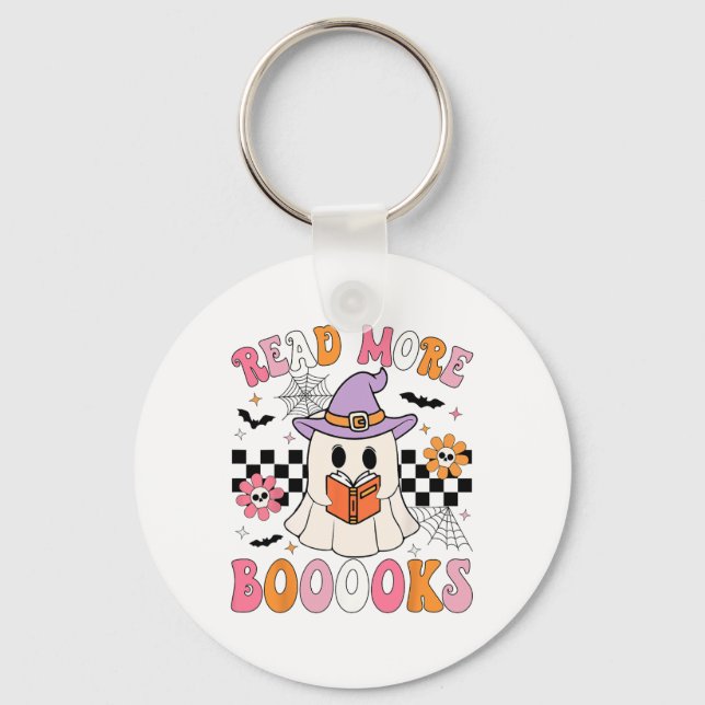 Llavero Groovy Booooks Ghost Leer más libros Un profesor g (Anverso)