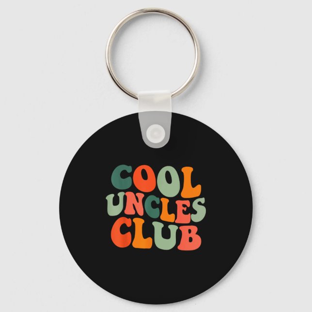 Llavero Groovy Cool Uncles Club Funny New Uncle Men  (Anverso)