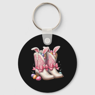 Llavero Groovy Cute Easter Huevos Boots Cowboy Occidental
