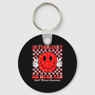 Llavero Groovy En Febrero Nosotros Llevamos Rojo Para La E