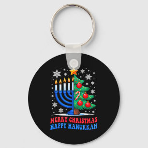 Llavero Groovy Feliz Chrismukkah Feliz Navidad Janucá
