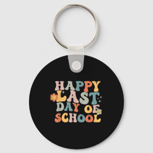 Llavero Groovy Feliz El Último Día De Enseñanza Escolar El