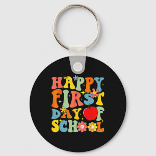 Llavero Groovy Feliz Primer Día De La Escuela De Vuelta A