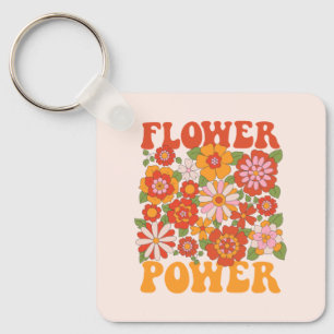Llavero Groovy Flower Power Graphic